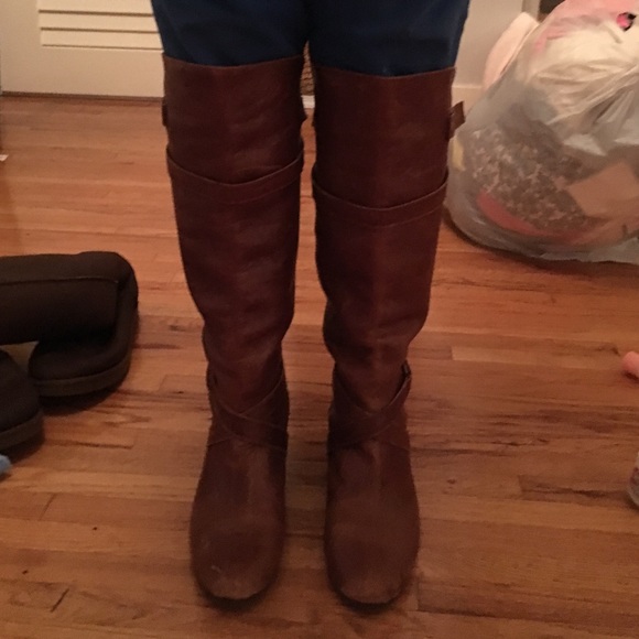 Aldo chestnut brown boots - Picture 1 of 3