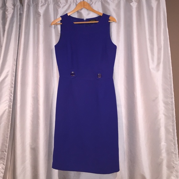Royal Blue Tahari Shift dress - like new