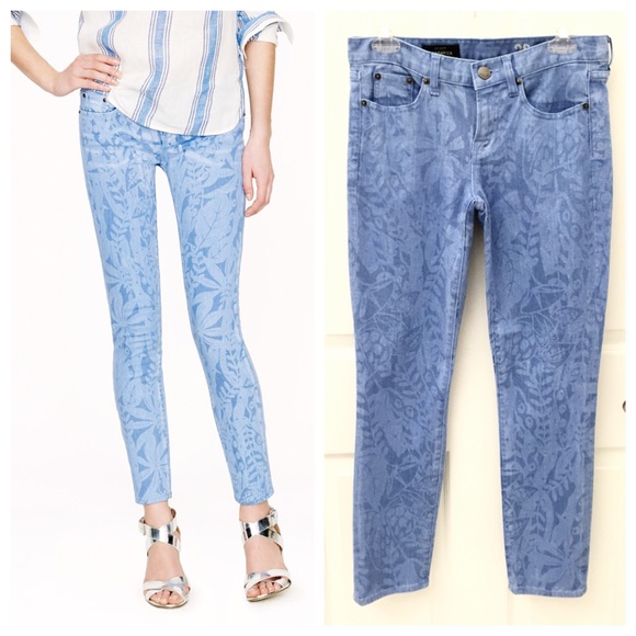 J. Crew Denim - J. Crew Toothpick Jean in Garment-Printed Floral