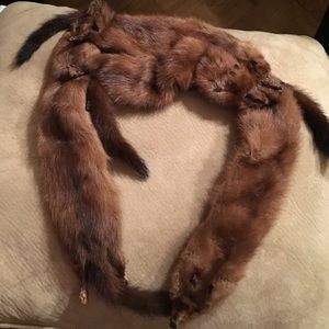 4 fox fur stole