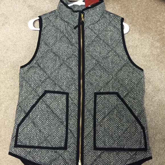 Jcrew herringbone vest