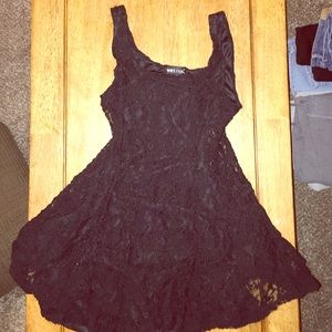 Black lace dress