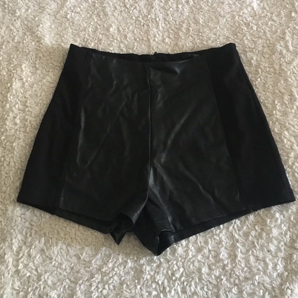 Forever 21 Pants - Black leather shorts