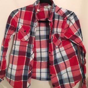 Red white and blue flannel
