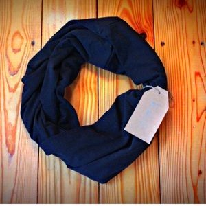Black infinity scarf handmade NEW