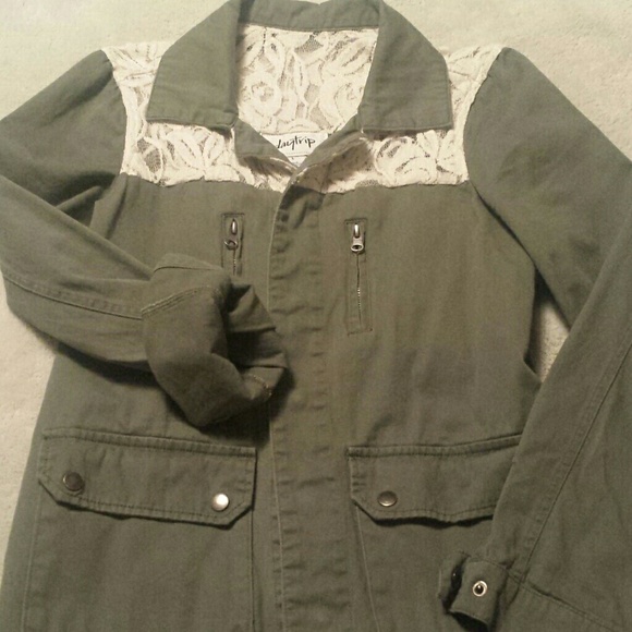 "Buckle" military style utility jacket