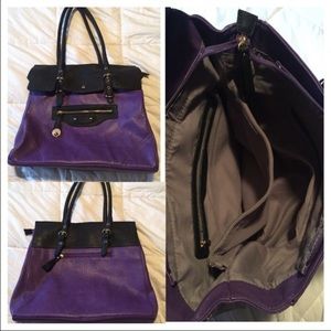 Medium sized purple textured purse