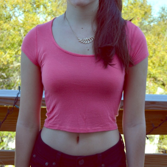 Tangerine crop top