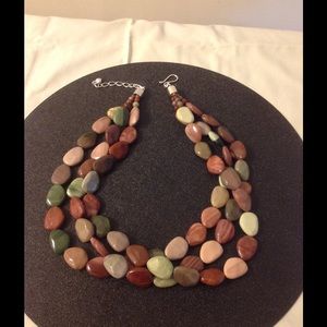 Jay King Multi-Strand, Multi-Color Jasper Necklace
