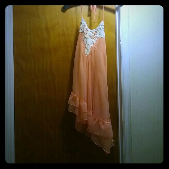 Lipsy Peach dress