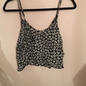 Brandy Melville floral crop top