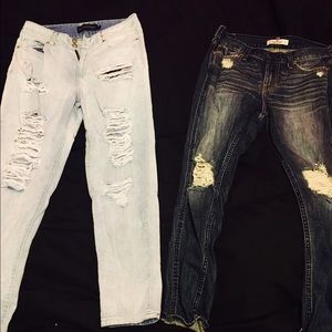 Light wash boyfriend jeans