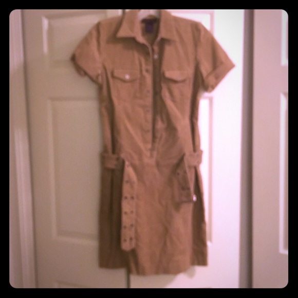 Belted Ralph Lauren Corduroy Dress