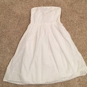 White Old Navy eyelet dress