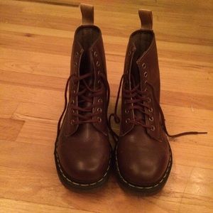 Cherry Red Vegan Leather Doc Marten Boots