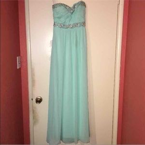 Turquoise prom dress