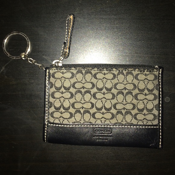 Coach card holder on keychain (just discounted!)