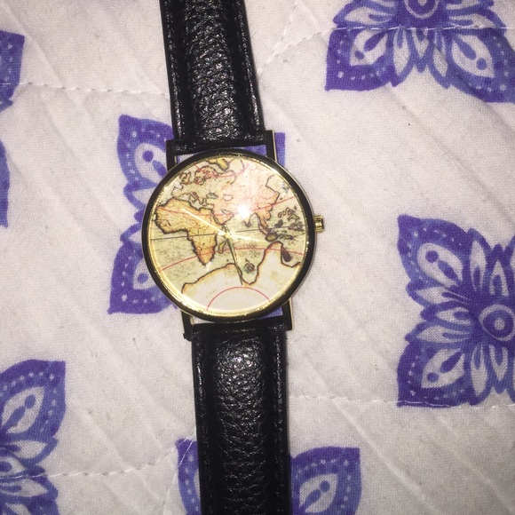 Urban Outfitters Jewelry - world map watch