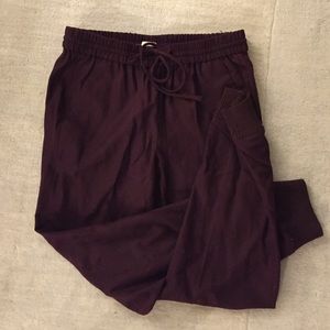 Jcrew Wool Jogger Pants (Maroon)