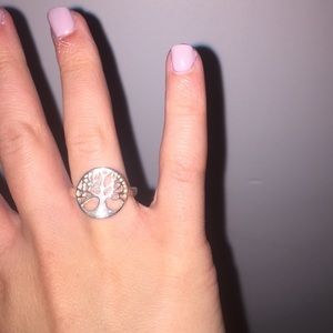Silver tree ring