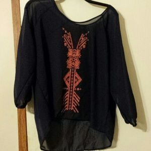 Rue21 size large high-low blouse