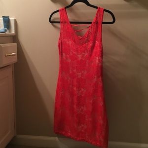 Bebe Red Lace Dress!