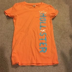 Orange Hollister tee shirt