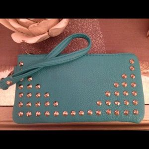 Turquoise wristlet