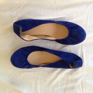 J. Crew suede ballet flats