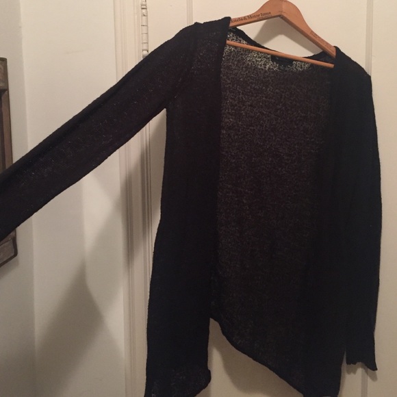 Adorable Black Sheer Cardigan - Picture 3 of 4