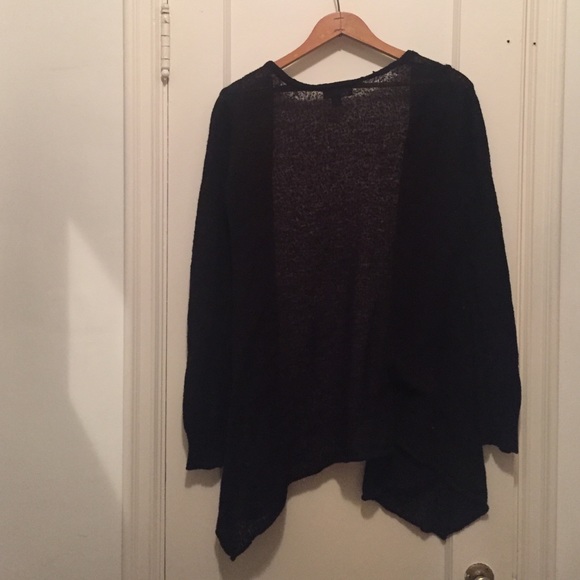 Adorable Black Sheer Cardigan - Picture 4 of 4