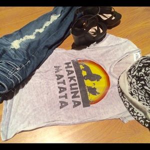 Hakuna Matata V necked T by Disney