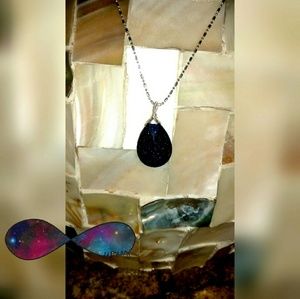 Blue Goldstone necklace