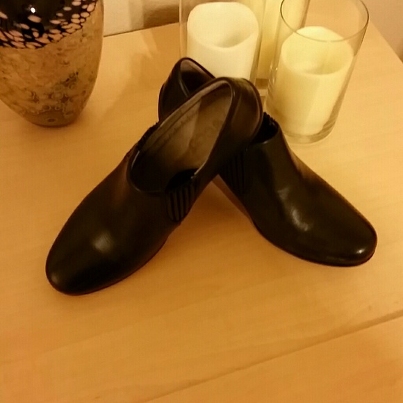 Black ankle type booties