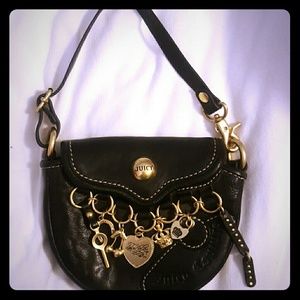 Juicy Couture leather charm clutch