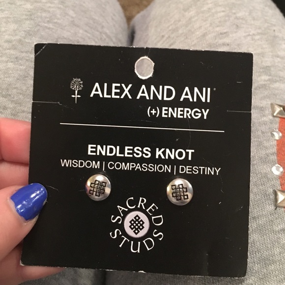 New Alex and Ani Endless Knot Earrings!!