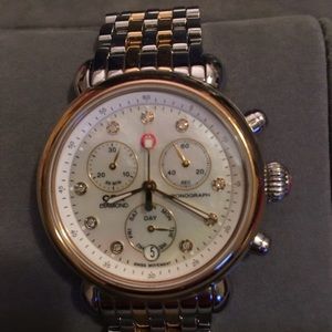 Michele CSX Diamond Stainless Steel Watch 💯