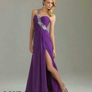 Purple prom dress