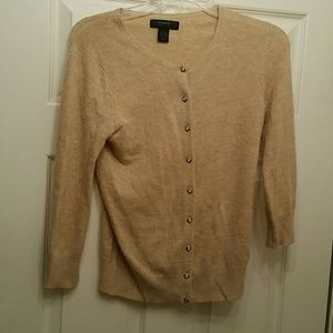 Express Angora Blend cardigan with rhinestone deta