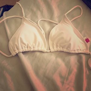 White string bikini top