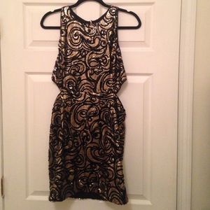 Sequin Dress With Cutouts