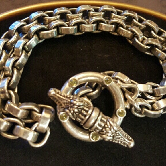 SOLD!! Kieselstein Cord Alligator Necklace - Picture 2 of 4