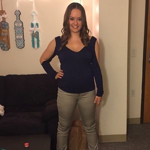 Faith and Hope Navy Top