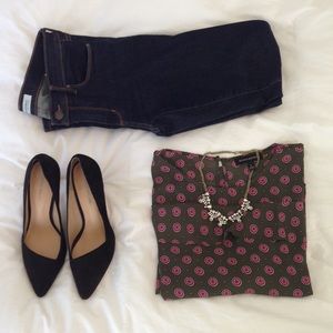 Antonio Melani Clarete Black Suede Pumps