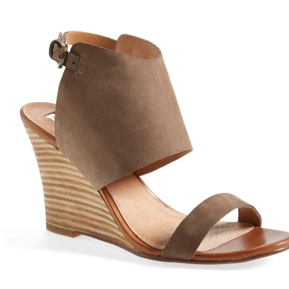 'Clarette' suede wedge sandal
