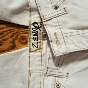 White cropped jeans, size 4