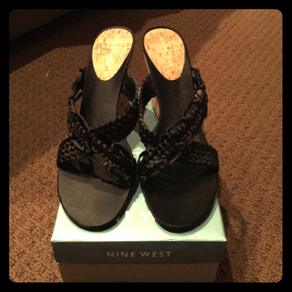 Nine West Nwanamarie Black Satin