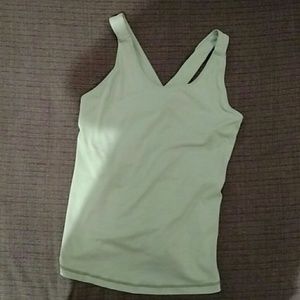 Green lululemon tank top