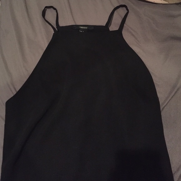 Black high neck top