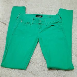 ~ SOLD ~ Guess green skinny jeans